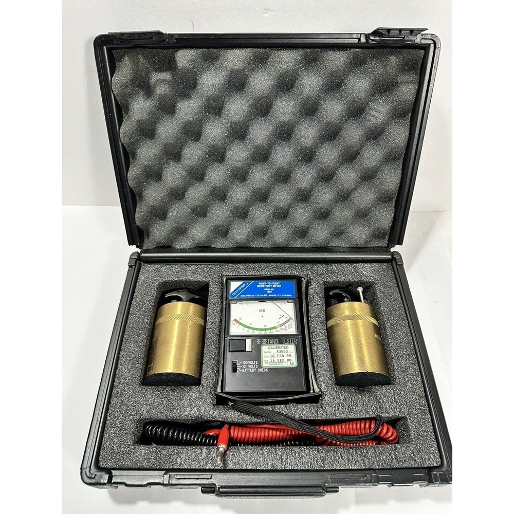 POIN-TO-POINT RESISTIVITY METER KIT‎ TECH SPRAY CLEAN WORKING CONDITION 1961K